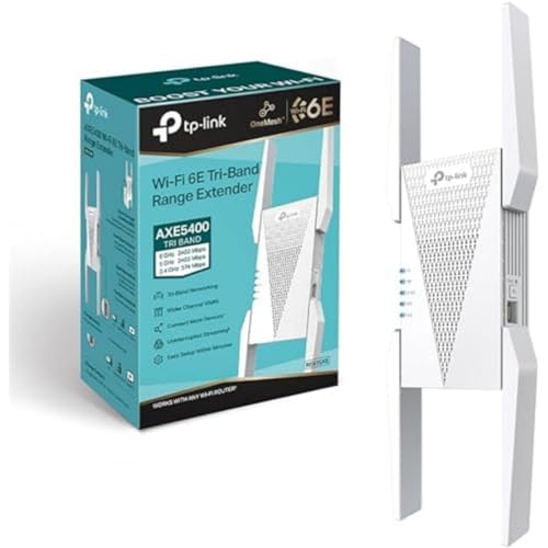 Tp-Link Re815xe Repetidor Wifi 6e Mesh Axe5400, Triple Banda,Banda Exclusiva 6ghz,Canal De 160mhz,Fácil Control Por App,Compatible Con Easymesh Tp-Link Re815xe Repetidor Wifi 6e Mesh Axe5400, Triple Banda,Banda Exclusiva 6ghz,Canal De 160mhz,Fácil Control Por App,Compatible Con Easymesh