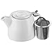 Belinlen 18 oz Tea pot with infuser and SLS lid (White)