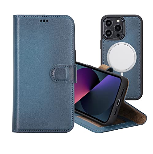 Venoult Admiral Blue Wallet Case For Iphone 14 Pro Max/14 Pro/14 Plus/14 And 13 Pro Max 12 Pro Max/12 Pro/12 Mini - Magnetic, Shock Absorption, Wireless Charge (Iphone 14, Admiral Blue) #TOP18