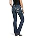 Ariat Women's R.E.A.L Mid Rise Straight Jean, Ivy Dresden, 32 L