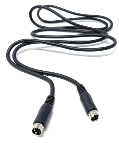 DRUT 1.5m 6 Pin Mini-Din Audio Video Cable Lead Compatible with PA Systems, Amplifiers, Music Instruments, Data Communication - Image 2