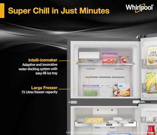 Image of Whirlpool 327 L 3 Star Convertible Frost Free inverter Double Door Refrigerator (IF INV 375 ILLUSIA STEEL(3S) CONV-Y, 2026 Model)