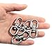 Criativo live M4 Double-Ended Swivel Hook - 20-Pack Stainless Steel Shackle Ring Connector (Eye-to-Eye Design)
