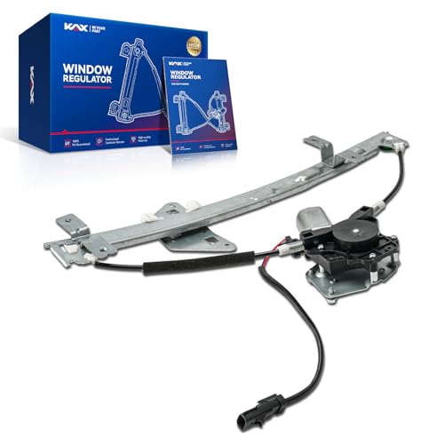 Image of KAX Rear Left Power Window Regulator w /Motor Fit for Dodge Durango 98-03 | for Dodge Dakota 2000-2004 Rear Left Driver Side 741-598 Power Window Lifter Replaces 55256495AF,5073325AC,55256495AJ(2-Pin)
