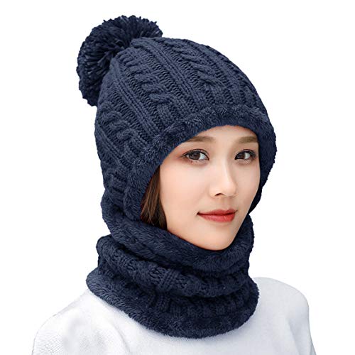 HUAMULAN Women Winter Knit Beanie Hats One Piece...