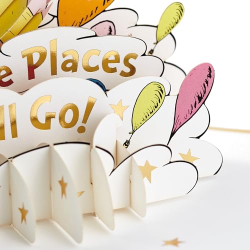 Hallmark Dr. Seuss Pop Up Graduation Card (Oh, the Places You'll Go!) for High School, Kindergarten, Middle School, College and College Graduates - Signature Paper Wonder - Image 7