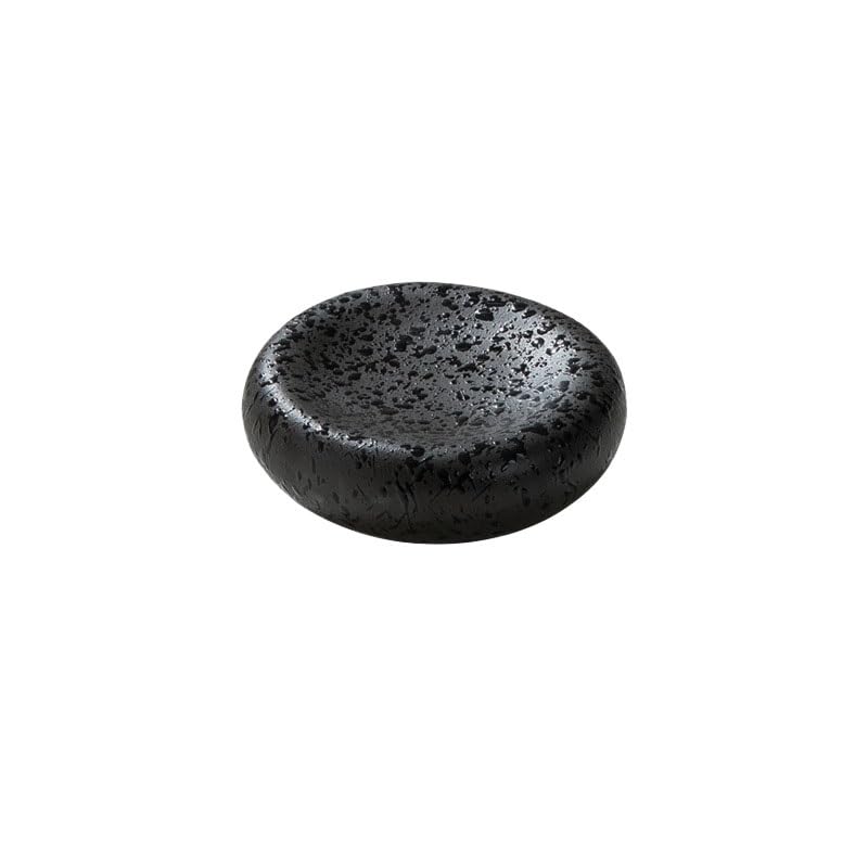 Juego de platos de cerámica con textura para postre y cuenco de sopa, cuenco grueso para ensalada, vajilla para el hogar, para frutas y aperitivos, platos pequeños de 4.25 pulgadas