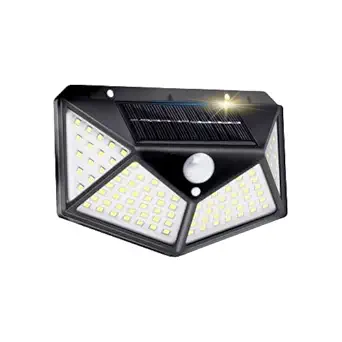 SPEDY 100 LED Light Bright Outdoor Security Lights with Motion Sensor Solar Powered Wireless Waterproof Night Spotlight for Outdoor/Garden Wall, Solar Lights for Home (Pack of 1)