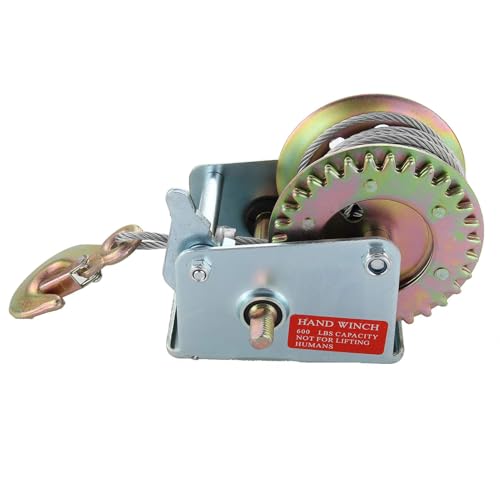 Heavy-Duty Hand Winch with 8M Wire Rope