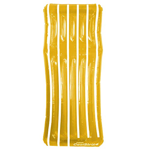 Inflatable Transparent Cool Stripe Swimming Pool Mattress - 72
