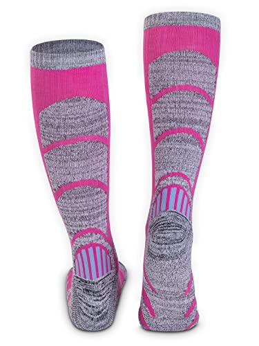 Ski Socks Women Men,Thermal Skiing & Snowboard Socks, Cold Weather, Winter Performance Socks 2-Pack #TOP2
