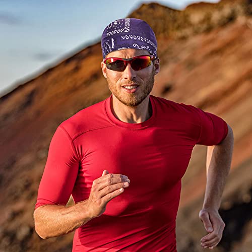 Xaatren 18 Pieces Do Rag Skull Cap Sweat Wicking Beanie Cap Skull Caps Paisley Pattern Bandanna Biker Skull Head Wraps Quick-Drying Hats Biker Beanie Cap For Men And Women, Multicolor, 4Xl #TOP6