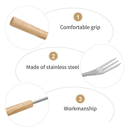 image for Aynaxcol Pack of 6 Fondue Forks Chocolate Cheese Dipping Set Candy Dip