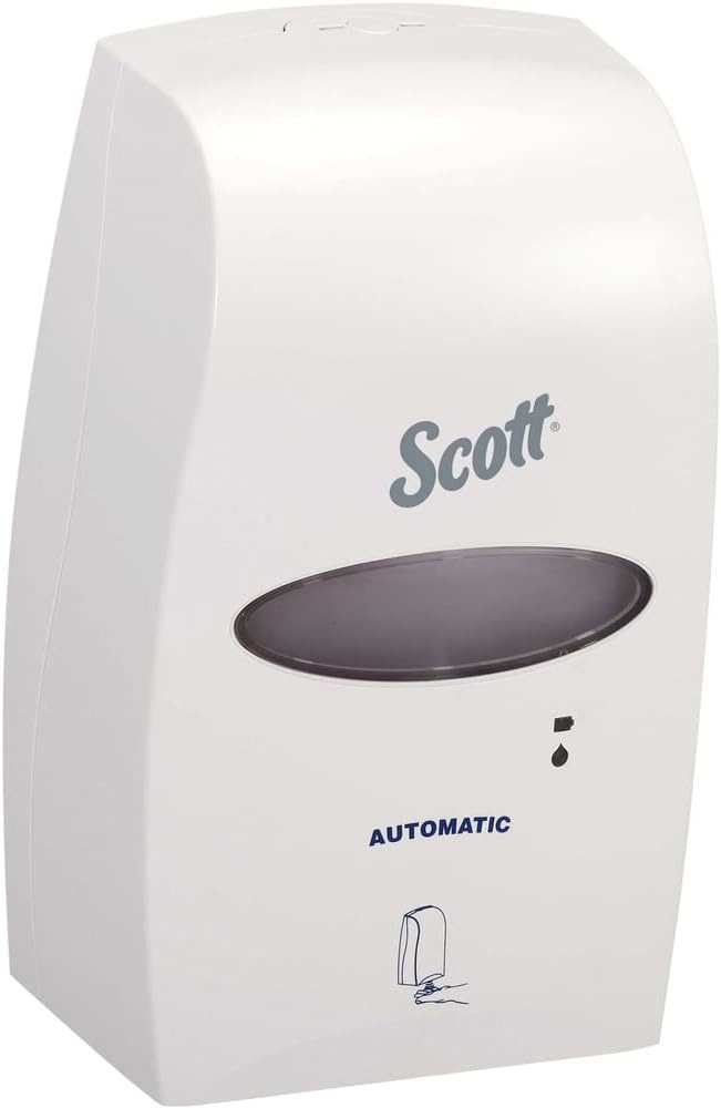 Kimberly-Clark Professional Touch-less Automatic Hand Wash Dispenser 92147 - 1 x White Hand Sanitiser Dispenser (Suitable for 1.2 Litre Refills)