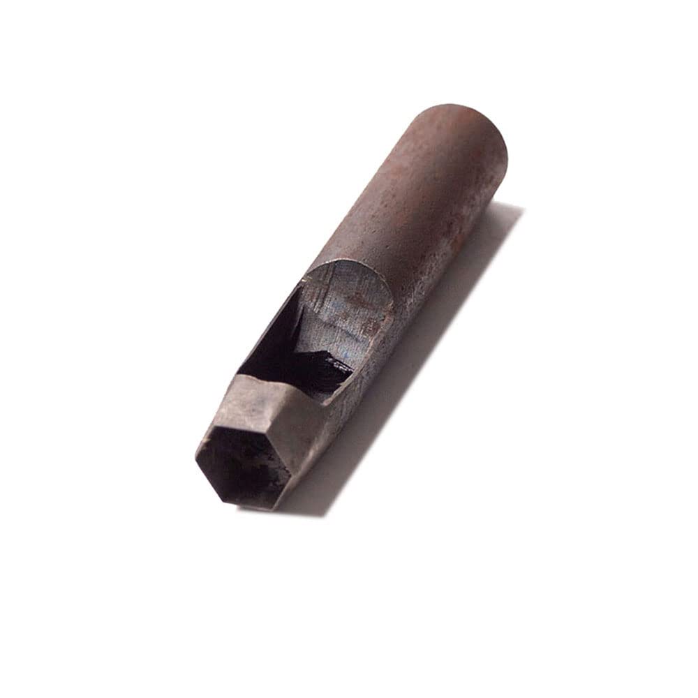 Leather Craft - Herramienta de perforación hexagonal de acero al carbono de 15 mm para manualidades de cuero hechas a mano