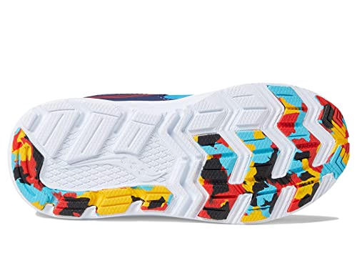 Saucony Ride 10 Jr Sneaker, Blue/Yellow, 4.5 US Unisex Little Kid3