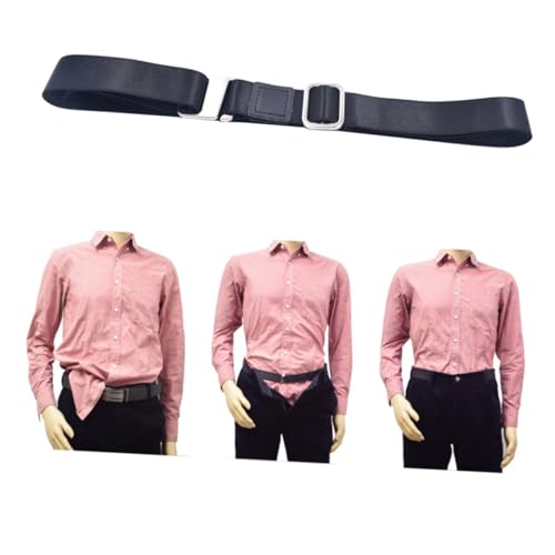 Adjustable Shirt Slip Undergarment Belt for Men Women Updated Pattern Black Keep Shirts Tucked Strong Clipping Force Comfortable Fit