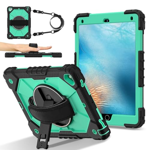Coque iPad 5 anticasse pour enfants avec sangle de transport
