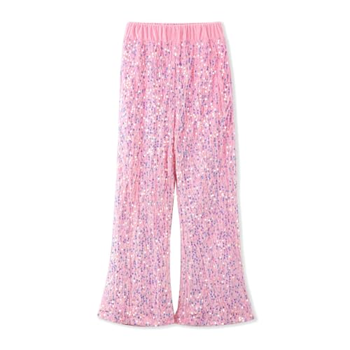 Image of WELAKEN Sequin Casual Pants for Girls with Lining Kids & Little Girl's Sparkling Trousers