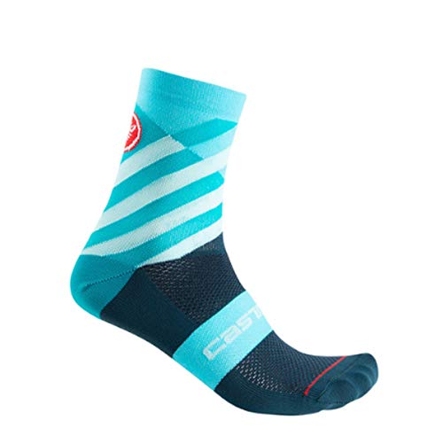 CASTELLI Caselli Talento - Calcetines para mujer, multicolor, Mujer, Calcetines, 4520084, Multicolor Light Turquoise, S-M