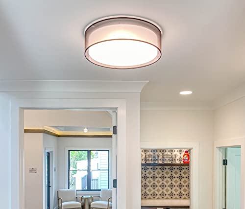 Plafonnier LED chic finition dorée et diffuseur acrylique haute performance - 2