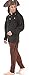 ThePirateDressing Men’s Gothic Pirate Pants Medieval Renaissance Costume Trousers for Halloween Cosplay Fantasy Renfair or Tavern Look - C1071[Choco](X-Large) Chocolate