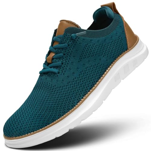 Image of Men's Mesh Sneakers Oxfords Lace-Up Lightweight Casual Walking Shoes Driving Shoes