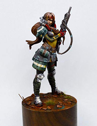 Figura de resina sin base 1:24 Pequeña chica de cabello largo
