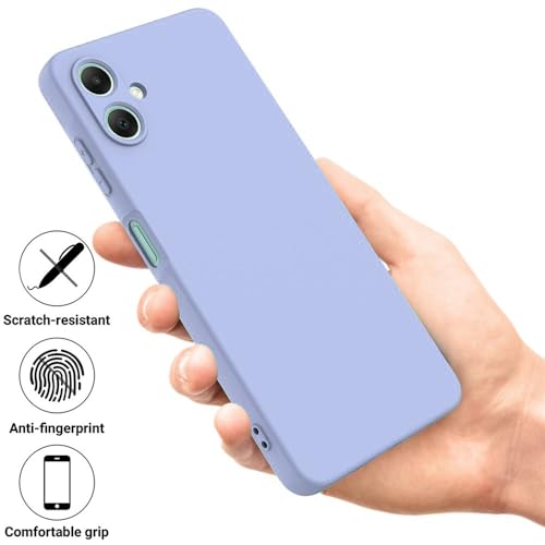 Image of Back Cover for Samsung Galaxy A06 5G / A06 4G | Full Camera Protection | Premium Liquid Silicon Case | Flexible Bumper Case for Samsung Galaxy A06 5G / A06 4G (Purple)