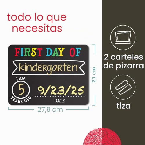 Pizarra Pearhead primer y último día de escuela para capturar momentos inolvidables 3