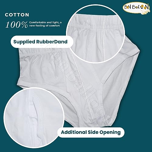 Cottonil Egyptian Underwear White Cotton Men Slip Mens Slep Pants Briefs Men's Brief Mens Shorts Premium Soft Arabian Arab Egypt Arabic Clothing Clothes (XX Large)2