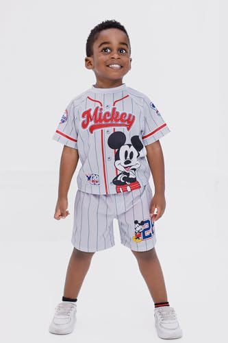 Image of Disney Boys' 2-Piece Baseball Jersey and Shorts Set for Baby & Kids