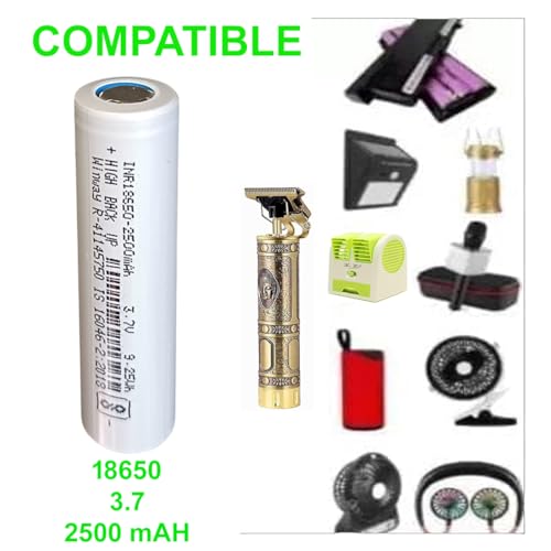 Image of Rechargeable Batteries Winway 3.7 Volt 2500 Mah Lithium-Ion Batteries Li-Ion Batteries Rechargeable Battery Light, Bluetooth Speaker, Trimmer, Battery Student Project (4, Pack of 4)