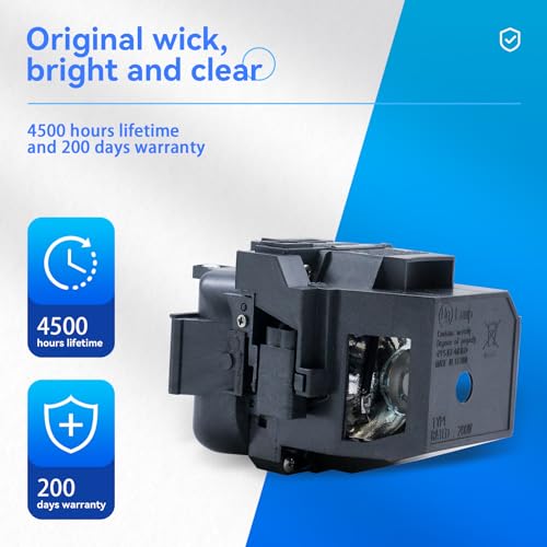 Lámpara para proyector Epson ELPLP78 PowerLite 600 2000 2030 miniatura 2