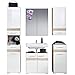 Produktbild trendteam smart living - Badezimmer Kombination - Badezimmer - Set One - Aufbaumaß (BxHxT) 160 x 182 x 34 cm - Farbe Weiß Hochglanz mit Eiche San Remo Hell - 133690696