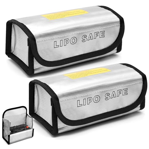 PWGHWG Lipo Safe Bag, Lipo-Sicherheitstasche, Lipo Bag Feuerfeste Sicherheitsschutztasch, Lipo Akku Tasche Feuerfest, Explosionsgeschützte Tasche für Aufbewahren Laden