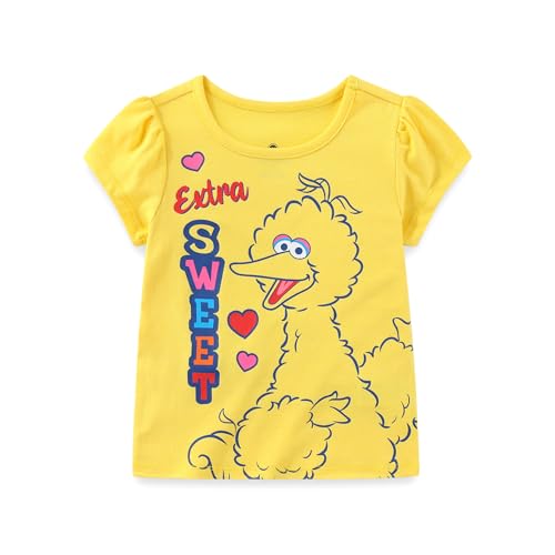 Sesame Street Elmo Girls 4 Pack Short Sleeve T-Shirt for Infant and Toddlers4