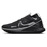 Nike Herren React Pegasus Trail 4 Gore-TEX Sneaker, Black/Wolf Grey-Reflect Silver, 42.5 EU