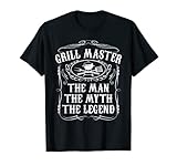 Grill Master The Man The Myth Legend Funny BBQ Smoker Gift T-Shirt