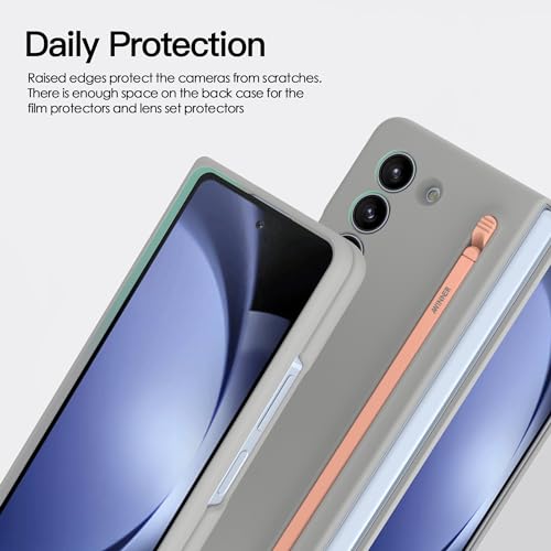 Funda Samsung Galaxy Z Fold5 Slim S Pen con ranura porta lápiz y soporte anticaídas 4