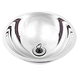 caravanas lavabo de acero inoxidable en forma de hemisferio con un diámetro de 260 mm para desarrollar su sanitaria aire acondicionado