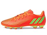 adidas Edge.4 Predator Flexible Ground Soccer Shoe, Solar Red/Solar Green/Black, 2 US Unisex Little...