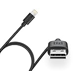 tizi flip – Lightning Ladekabel mit doppeltseitigem USB-Flip Stecker (50cm, schwarz), Apple Mfi Zertifiziert, Daten- und Ladekabel mit reversiblem Stecker.