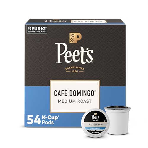 Peet's Coffee, Medium Roast Keurig K-Cup Pods, 100% Arabica Coffee - Caf&eacute; Domingo 54 Count (1 Box...