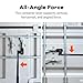 Lethato Container Door Leverage Tool, Heavy-Duty Leverage Bar with Non-Slip Handle Ergonomic Design Shipping Container Door Kit Persuader Bar for Loaders, Warehouse&Port Workers - Black 1 Pack