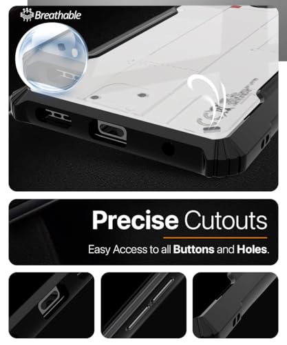 Image of WOW IMAGINE Shock Proof Clear Protective Back Case for Nothing Phone 3 - AirEDGE Technology | 360 Degree Camera Protection | Transparent Hybrid Back Case Mobile Cover - Black