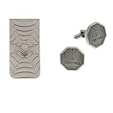  Offiziell lizenzierte Spiderman Manschettenkn?pfe mit Geldscheinklammer