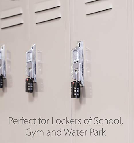 Tsa Accepted Luggage Locks, Fosmon (3 Pack) Open Alert Indicator 3 Digit Combination Padlock Codes With Alloy Body For Travel Bag, Suit Case, Lockers, Gym, Bike Locks Or Other #TOP6