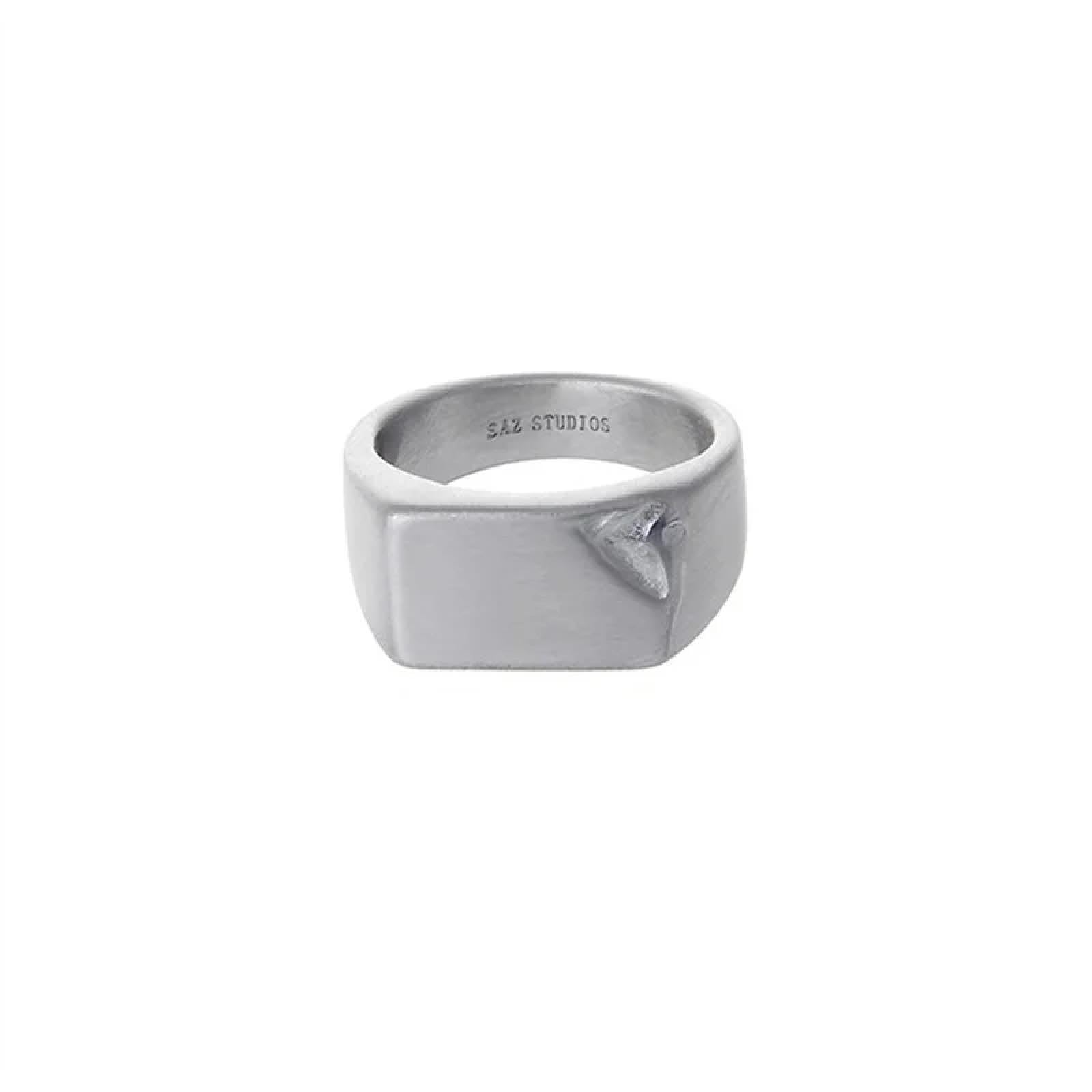 Ring Ringe Damen Bijouterie Herren Koreanischer Ins Fashion Design Square Broken Corner Ring Für Herren Und Damen High-End All-Match-Accessoires