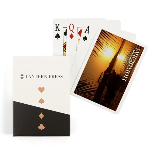 Lantern Press Roatan Honduras Baraja de 52 Cartas Poker